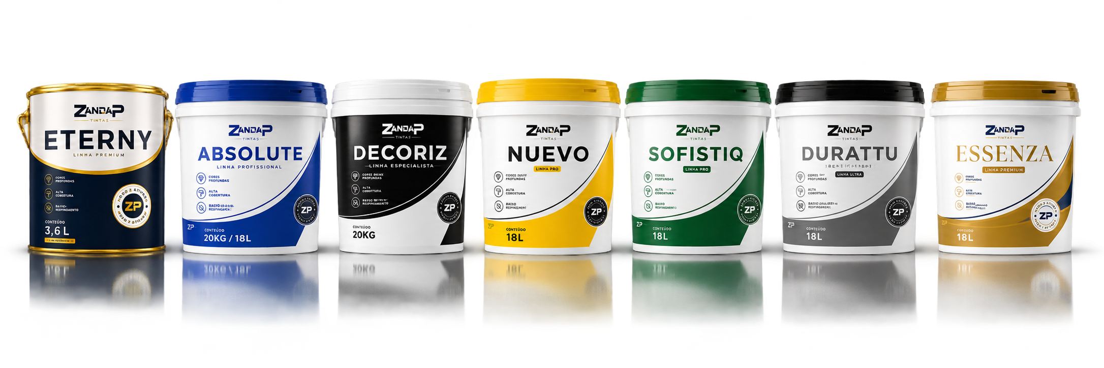 Embalagens de tintas e revestimentos Zandap